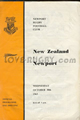 Newport v New Zealand 1963 rugby  Programmes